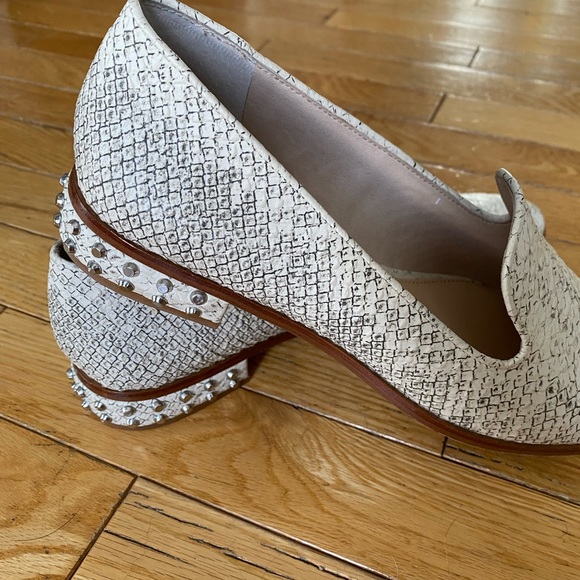 Vince Camuto Snakeskin Loafers - Picture 2 of 4